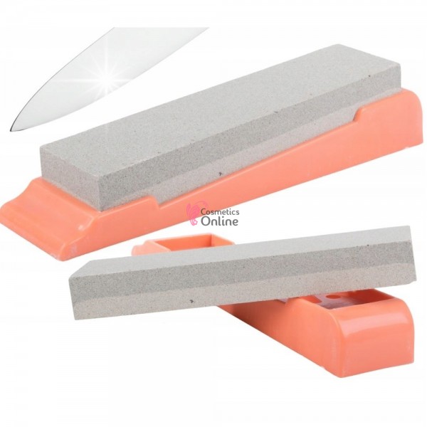 Piatra de ascutit brici sau cutit dubla cu asperitate 200 si 400 PTB006CC + Suport